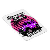 Magnet Flexible Plage de Pompano vintage Floride (Côté Droit)