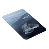 Magnet Flexible Plage de sable noir et glace, Islande (Côté Droit)