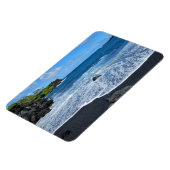 Magnet Flexible Plage de sable noir, Parc national de Waianapanapa (Côté Gauche)