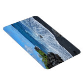 Magnet Flexible Plage de sable noir, Parc national de Waianapanapa (Côté Droit)