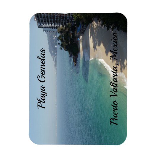 Magnet Flexible Plage de sable turquoise (Vertical)