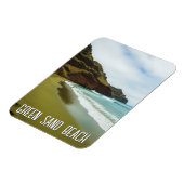 Magnet Flexible Plage de Sable Vert Voyage à Hawaï (Côté Gauche)