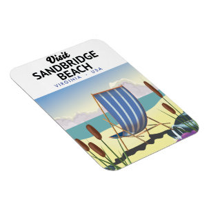 Magnet Flexible Plage de Sandbridge Virginie États-Unis,
