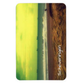 Magnet Flexible Plage De Scheveningen Filtrée Et Un Cheval (Vertical)