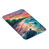Magnet Flexible Plage de Shell Guyana (Côté Droit)