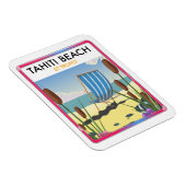 Magnet Flexible Plage de Tahiti st tropez (Côté Droit)