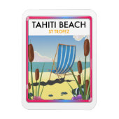 Magnet Flexible Plage de Tahiti st tropez (Vertical)