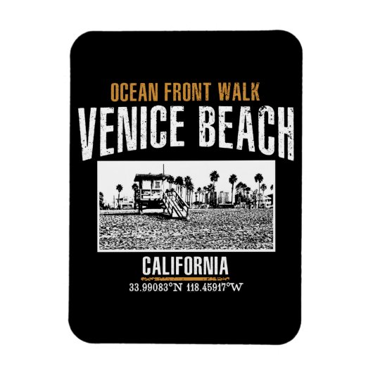 Magnet Flexible Plage de Venice (Vertical)