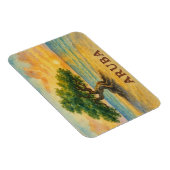 Magnet Flexible Plage Eagle Aruba Divi Tree Heure dorée (Côté Droit)
