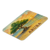 Magnet Flexible Plage Eagle Aruba Divi Tree Heure dorée (Côté Gauche)