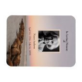 Magnet Flexible Plage En Amour Mémoire Funéraire Garde (Horizontal)