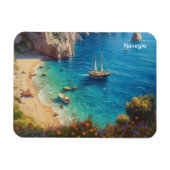 Magnet Flexible Plage en Grèce (Horizontal)