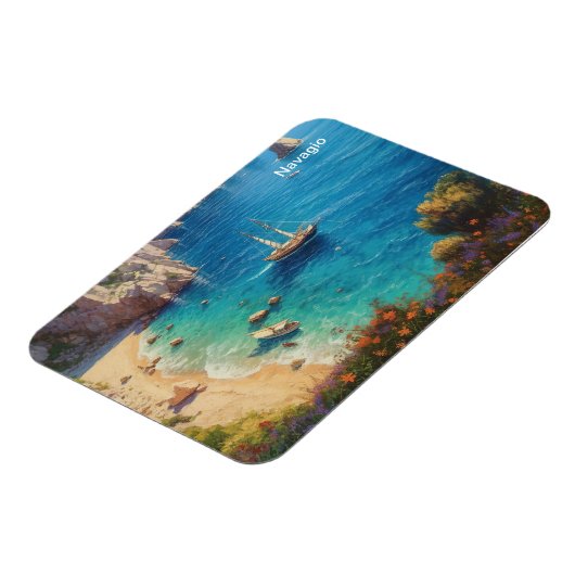 Magnet Flexible Plage en Grèce (Côté Gauche)