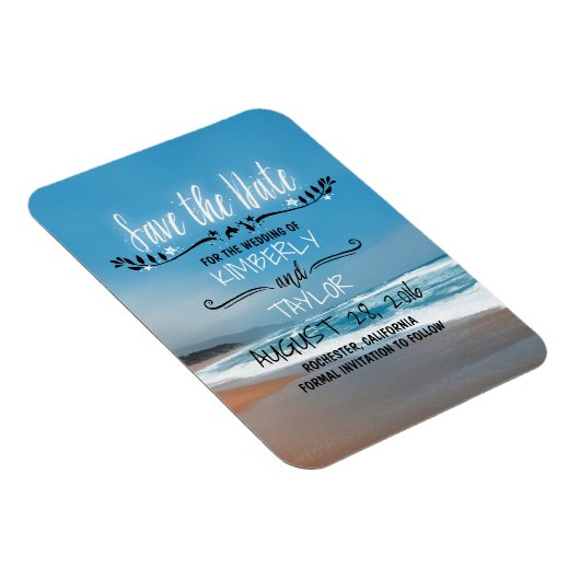 Magnet Flexible Plage Enregistrer la date (Côté Droit)