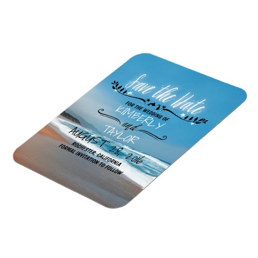 Magnet Flexible Plage Enregistrer la date (Côté Gauche)