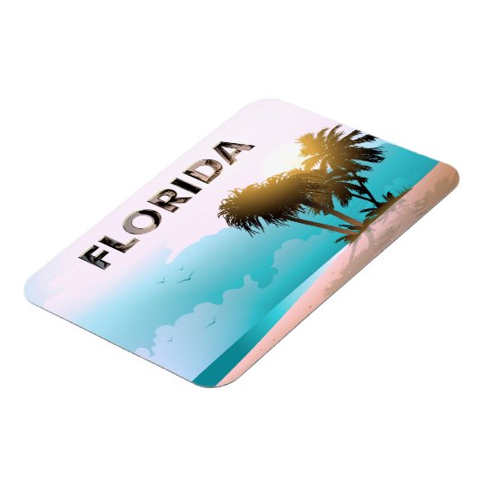 Magnet Flexible Plage ensoleillée de Floride (Côté Gauche)