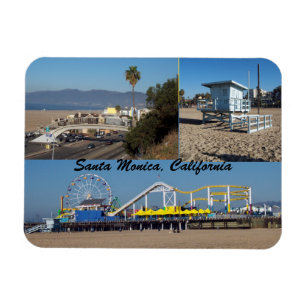 Magnet Flexible Plage la Californie de Santa Monica