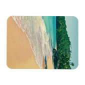 Magnet Flexible Plage paisible de l'île tropicale (Horizontal)