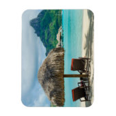 Magnet Flexible Plage sur Bora Bora aimant rectangulaire (Vertical)