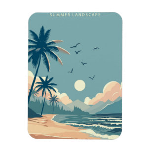 Magnet Flexible Plage tropicale