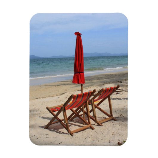 Magnet Flexible Plage tropicale (Vertical)