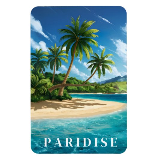 Magnet Flexible Plage tropicale des Paridise (Vertical)