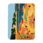 Magnet Flexible Plage vintage Côte d'Azur (Vertical)