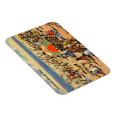 Magnet Flexible Plage vintage de Nantasket, Massachusetts (Côté Droit)