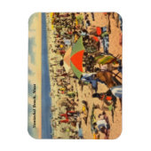 Magnet Flexible Plage vintage de Nantasket, Massachusetts (Vertical)