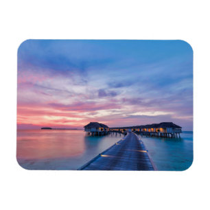 Magnet Flexible Plages tropicales   Bungalows Maldives