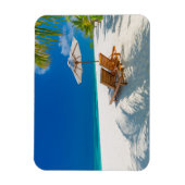 Magnet Flexible Plages tropicales | Plage de chaises longues Bora  (Vertical)