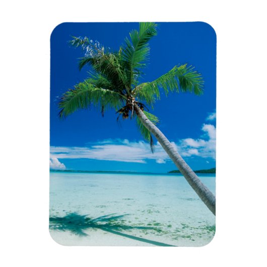 Magnet Flexible Plages tropicales | Plage du motu Tofari, Bora Bor (Vertical)