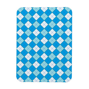 Magnet Flexible Plaid bleu