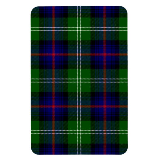 Magnet Flexible plaid bleu vert de tartan du sud (Vertical)