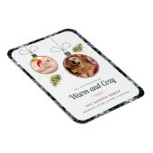 Magnet Flexible Plaid Family Christmas Photos d'animaux de compagn (Côté Droit)