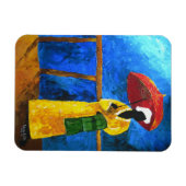 Magnet Flexible Plaid vert sur la grande marche 2008 (Horizontal)