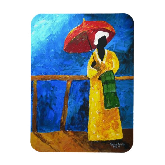 Magnet Flexible Plaid vert sur la grande marche 2008 (Vertical)