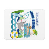 Magnet Flexible Plaisir Shark Island Surfer (Horizontal)