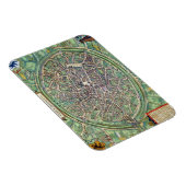 Magnet Flexible Plan de Bruges, de 'Civitates Orbis Terraru (Côté Droit)