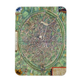 Magnet Flexible Plan de Bruges, de 'Civitates Orbis Terraru (Vertical)