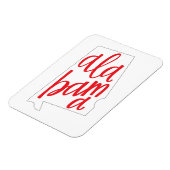 Magnet Flexible Plan de l'État Alabama (Côté Gauche)