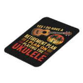 Magnet Flexible Plan de retraite Ukulele Drôle (Côté Gauche)