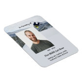 Magnet Flexible Planche à neige Souvenir Mémorial Hiver (Côté Droit)