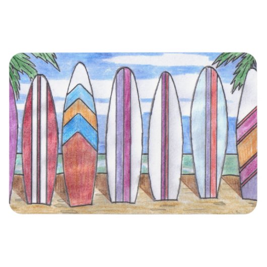 Magnet Flexible planches de surf aimant flexi (Horizontal)