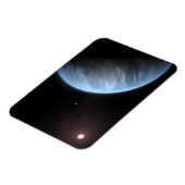Magnet Flexible Planète K2-18b, Étoile Hôte Et Planète Accompagnan (Côté Gauche)