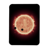 Magnet Flexible Planètes Transitant Red Nwarf Star Dans Trappist-1 (Vertical)