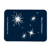 Magnet Flexible Planificateur financier Noël bleu blanc (Horizontal)