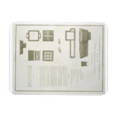 Magnet Flexible Plans, sections et élévations de la Grande Muraill (Horizontal)