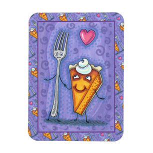 MAGNET FLEXIBLE PLAQUE & CITROUILLE PIE, FAIT L'UN POUR L'AUTRE, R