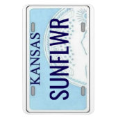 Magnet Flexible Plaque de licence Kansas flexible (Vertical)